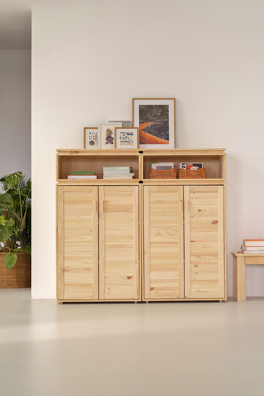 Imagen de ambiente 1 para:Armario para el recibidor de madera natural